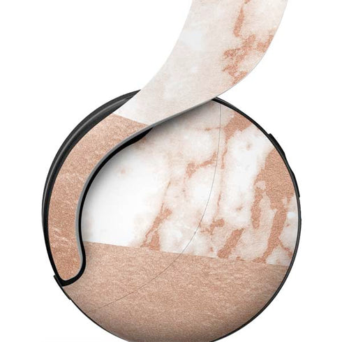White Rose Gold Marble PULSE 3D Wireless Headset for PS5 Skin