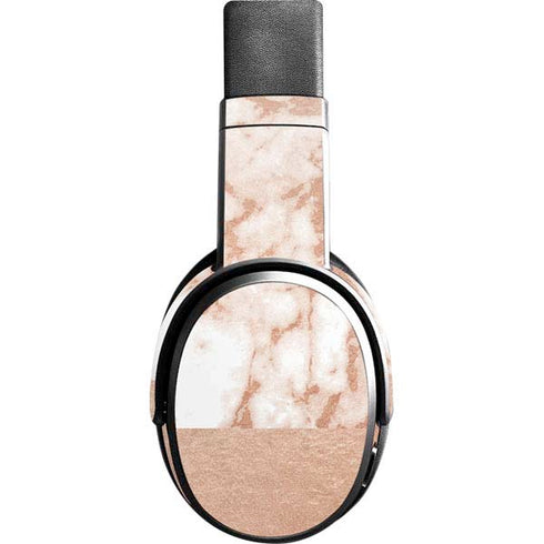White Rose Gold Marble Skullcandy Crusher Wireless Skin