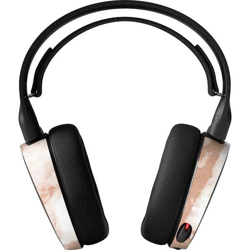 White Rose Gold Marble SteelSeries Arctis 5 Skin