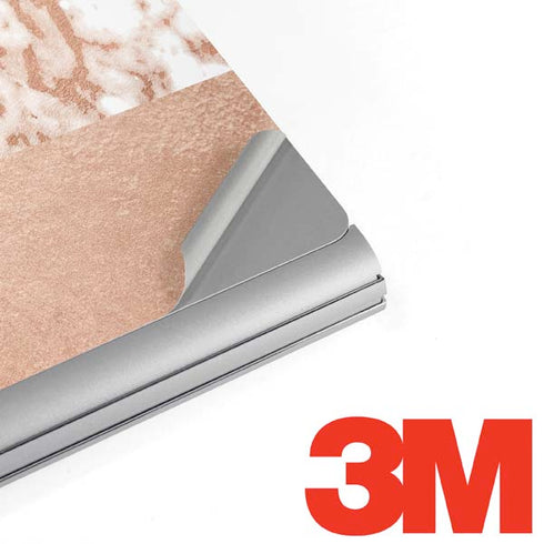 White Rose Gold Marble Surface Book 2 13.5in Skin