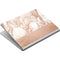 White Rose Gold Marble Surface Book Skin