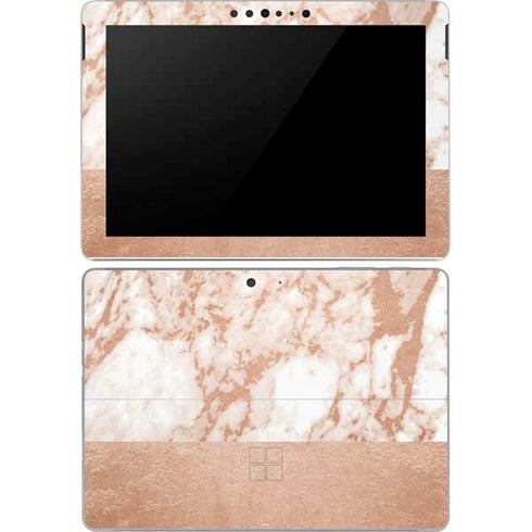 White Rose Gold Marble Surface Go Skin