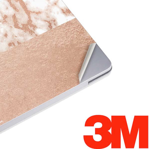 White Rose Gold Marble Surface Laptop 2 Skin