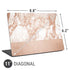 White Rose Gold Marble Universal Laptop 11in (8.8 x 6.2in) Skin