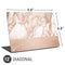 White Rose Gold Marble Universal Laptop 12in (9.8 x 6.8in) Skin