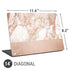 White Rose Gold Marble Universal Laptop 14in (11.4 x 8.2in) Skin