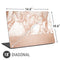 White Rose Gold Marble Universal Laptop 18in (14.6 x 10.6in) Skin