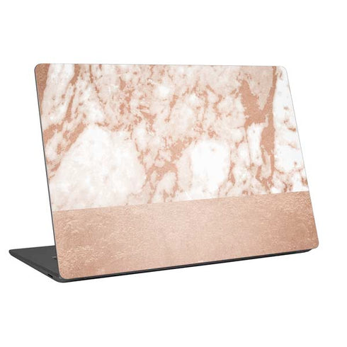 White Rose Gold Marble Universal Laptop 18in (14.6 x 10.6in) Skin