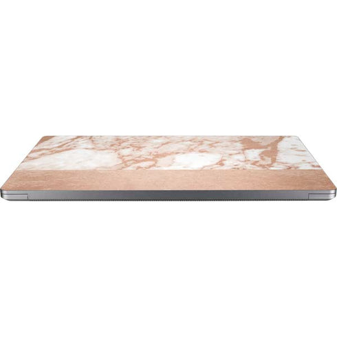 White Rose Gold Marble Universal Laptop 18in (14.6 x 10.6in) Skin