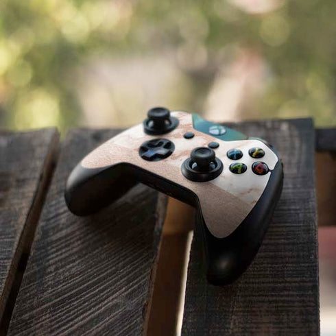 White Rose Gold Marble Xbox One Controller Skin