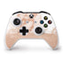 White Rose Gold Marble Xbox One S Controller Skin