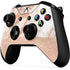 White Rose Gold Marble Xbox One X Controller Skin