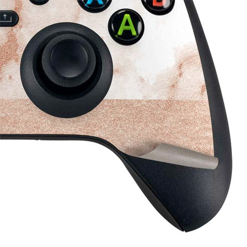 White Rose Gold Marble Xbox Series X Bundle Skin