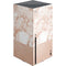 White Rose Gold Marble Xbox Series X Console Skin