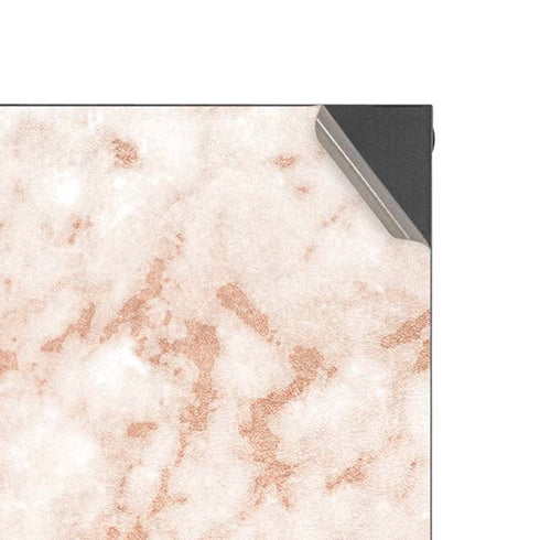 White Rose Gold Marble Xbox Series X Console Skin