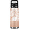 White Rose Gold Marble YETI Rambler 26oz Bottle Skin