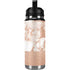 White Rose Gold Marble YETI Rambler 26oz Bottle Skin