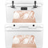 White Rose Gold Marble YETI Tundra 45 Hard Cooler Skin