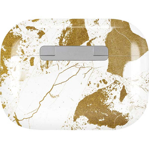 White Scattered Marble AirPods Pro 2nd Gen Skin