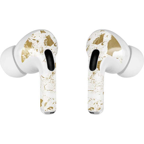 White Scattered Marble AirPods Pro 2nd Gen Skin