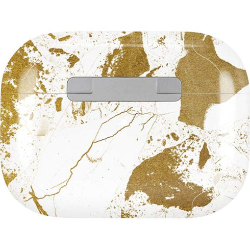 White Scattered Marble Apple AirPods Pro Skin