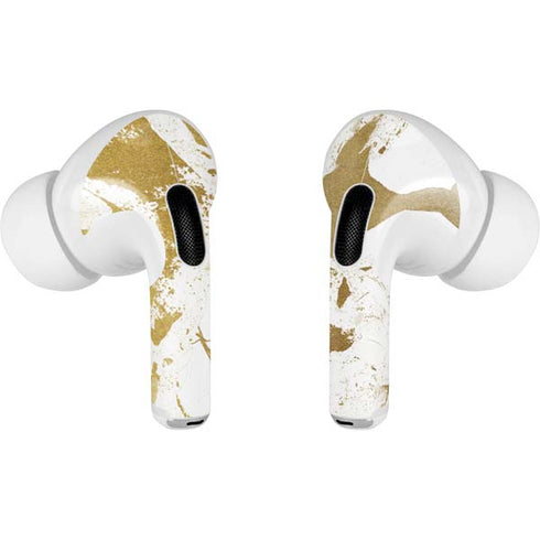 White Scattered Marble Apple AirPods Pro Skin