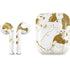 White Scattered Marble Apple AirPods Skin