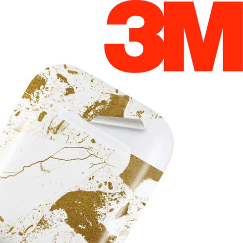 White Scattered Marble Apple AirPods Skin