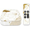 White Scattered Marble Apple TV Skin