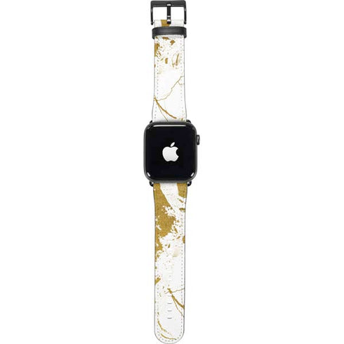White Scattered Marble Apple Watch Band 42-44mm