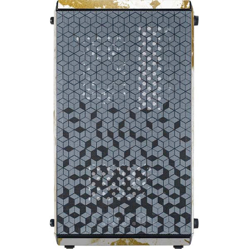 White Scattered Marble Cooler Master MasterBox Q300L Mini Tower Skin