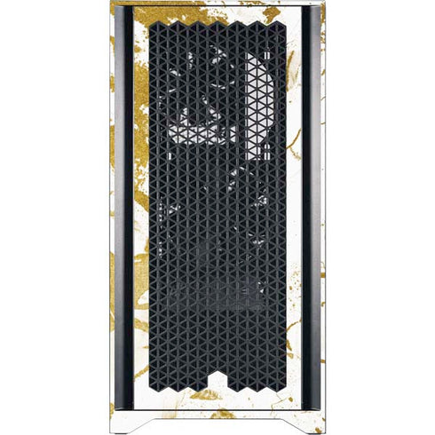 White Scattered Marble Corsair 4000D Tempered Glass Mid-Tower ATX Case Skin