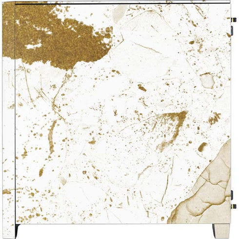 White Scattered Marble Corsair 4000D Tempered Glass Mid-Tower ATX Case Skin