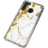 White Scattered Marble Galaxy A21 Clear Case