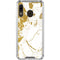 White Scattered Marble Galaxy A30 Clear Case