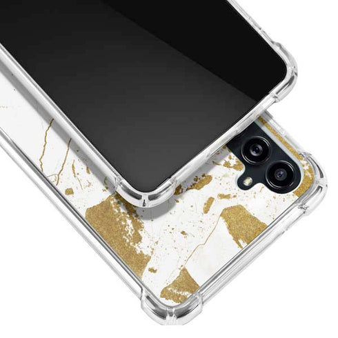 White Scattered Marble Galaxy A54 5G Clear Case