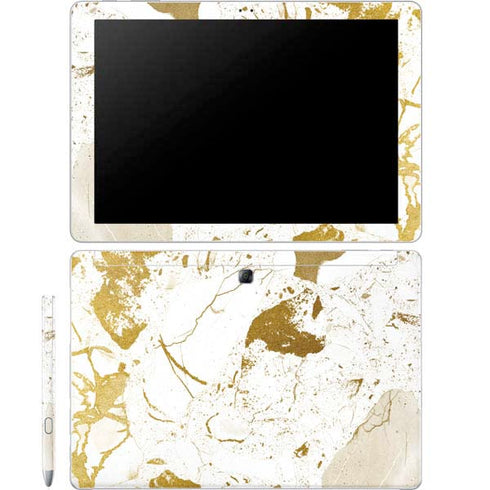 White Scattered Marble Galaxy Book 12in Skin