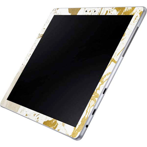 White Scattered Marble Galaxy Book 12in Skin