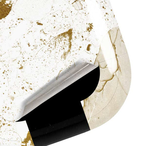 White Scattered Marble Galaxy Buds Pro Skin