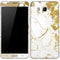 White Scattered Marble Galaxy J7 Skin
