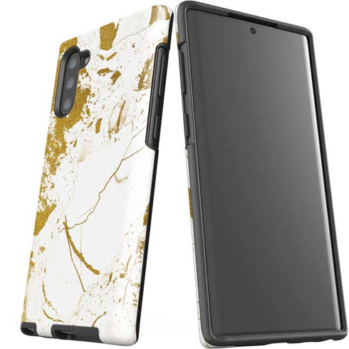 White Scattered Marble Galaxy Note 10 Pro Case