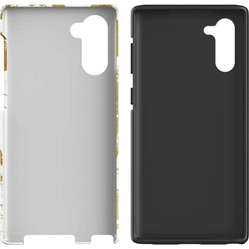 White Scattered Marble Galaxy Note 10 Pro Case