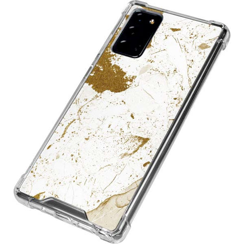 White Scattered Marble Galaxy Note20 5G Clear Case