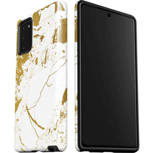 White Scattered Marble Galaxy Note20 5G Pro Case