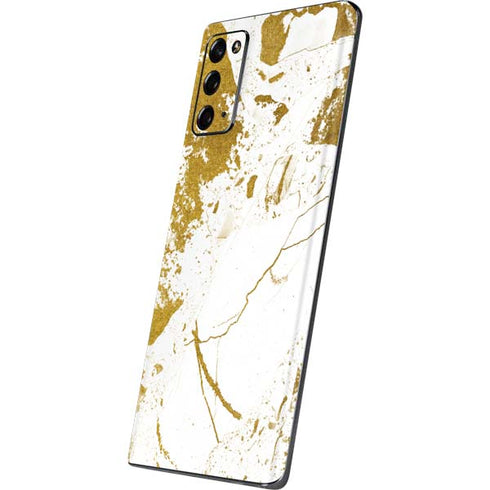 White Scattered Marble Galaxy Note20 5G Skin