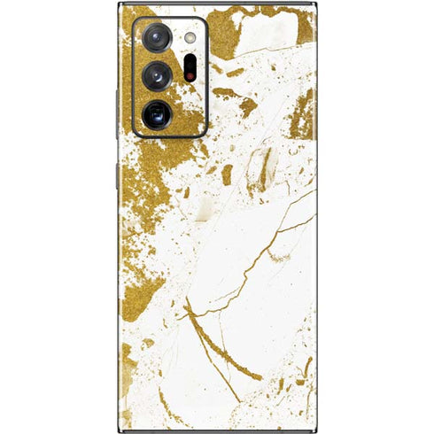 White Scattered Marble Galaxy Note20 Ultra 5G Skin