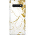 White Scattered Marble Galaxy S10 Skin
