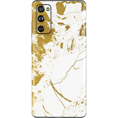 White Scattered Marble Galaxy S20 Fan Edition Skin