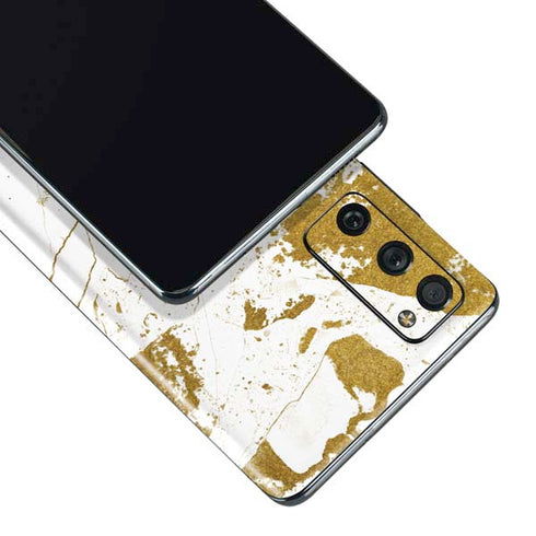 White Scattered Marble Galaxy S20 Fan Edition Skin