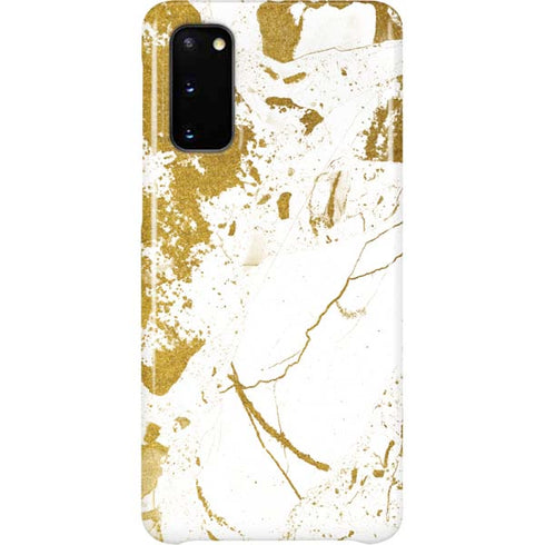 White Scattered Marble Galaxy S20 Lite Case